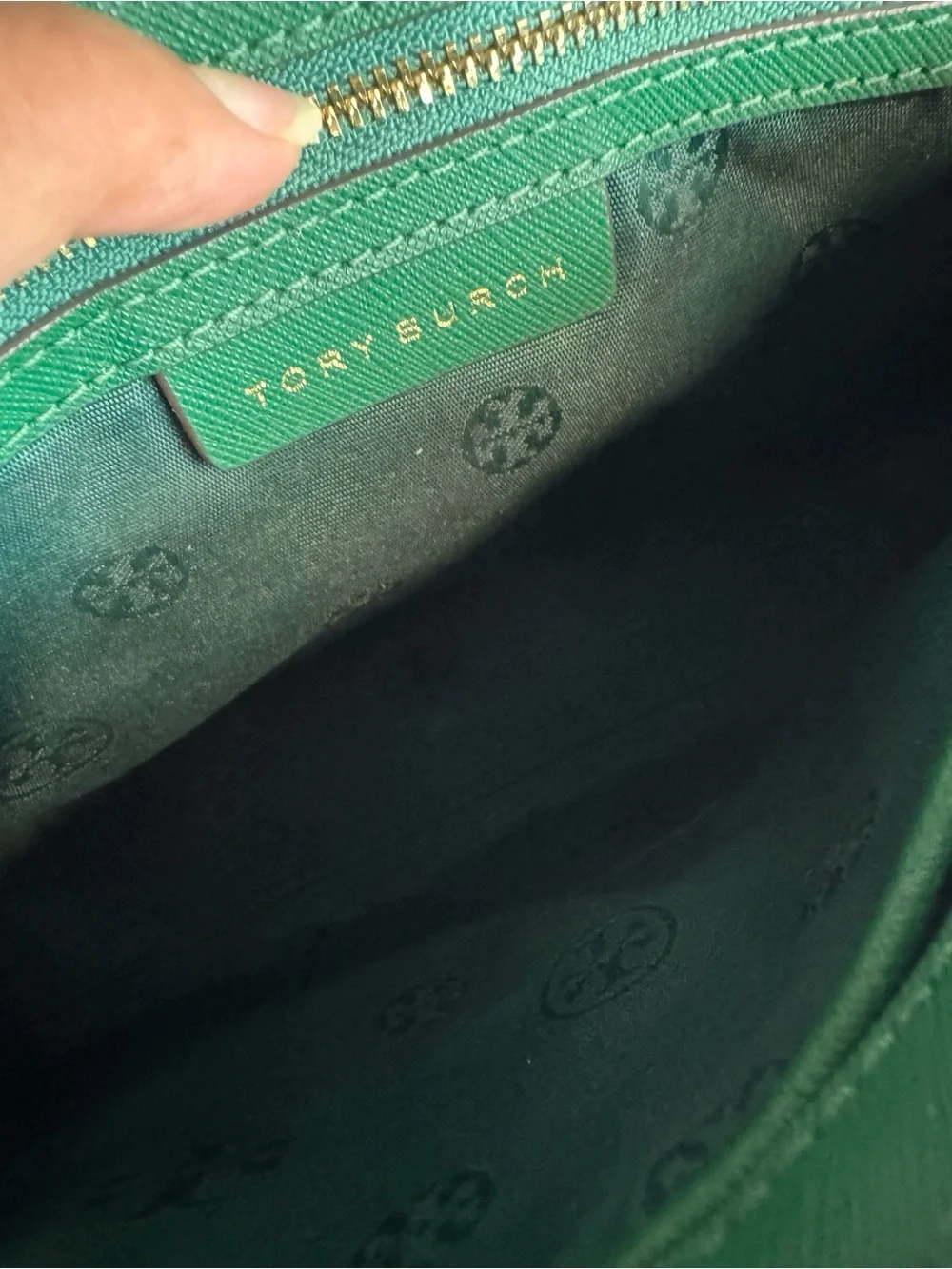 Tory Burch Emerald Green Small Robinson tote and crossbody $297